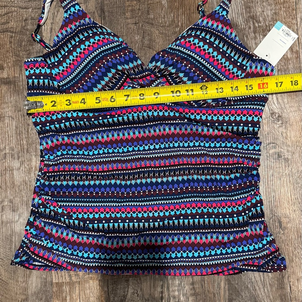 NWT Apt 9 tankini swimsuit top womens XL - Picture 6 of 7